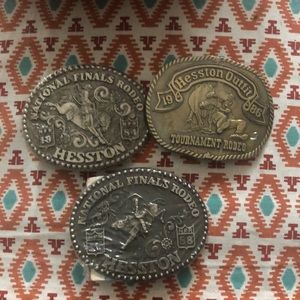 Vintage Hesston Outfit Belt buckle.